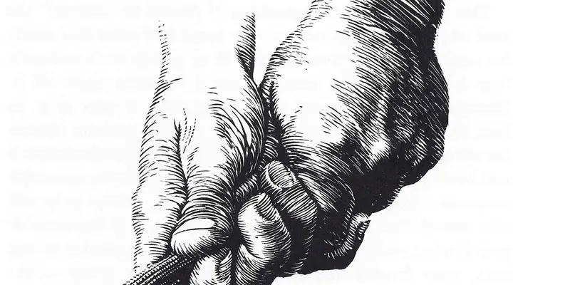 Grip — Ravielli-style illustration